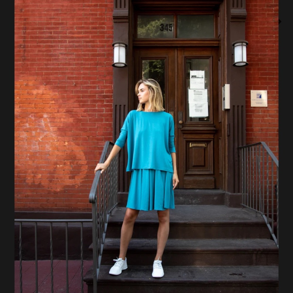 Mimu Maxi PEEK SKIRT JERSEY (AQUA)